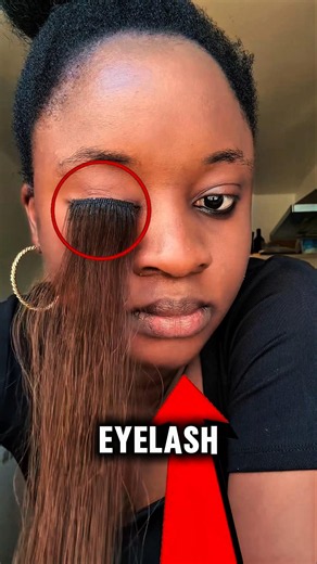 Girl Cuts the World's Longest Eyelash 😳🤯#hair #eyelashes #eye
