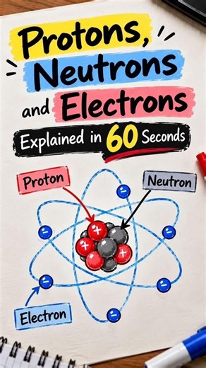 Protons, Neutrons and Electrons Explained in 60 Seconds