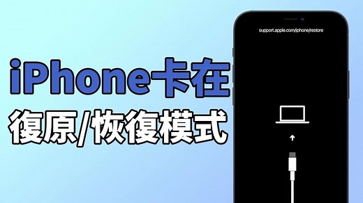 【iPhone 卡在復原/恢復模式】4 大方法解決 iPhone 恢復模式卡住！