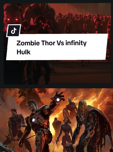 Zombie Thor Battles Infinity Hulk in Marvel Zombies