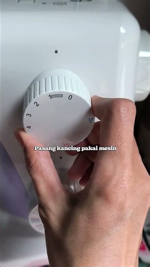 Cara pasang kancing pakai mesin singer 3232