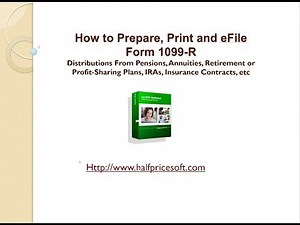 How to Print 1099 R tax form
