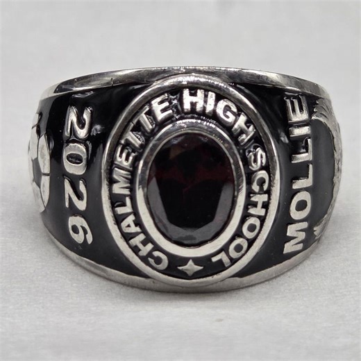 Custom Chalmette High School Class Ring 2026, Personalized Silver High School Jewelry, Personalized Class Gift, Sports Graduation Ring Gift - Etsy