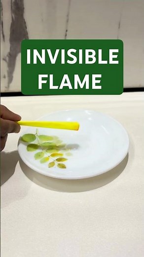 "Invisible Flame Experiment: The Science of Ethanol Fire! 🔥🧪 #Shorts"