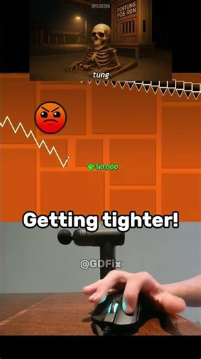 Italian Extinction vs massive jumps and wave! 💀🐊#geometrydash #shorts