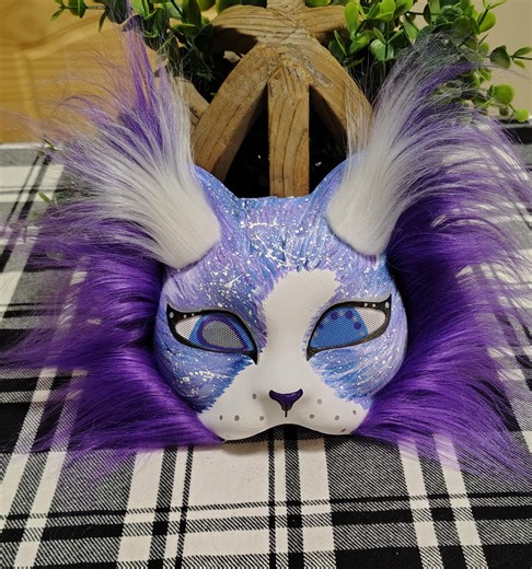 Galaxy Cat Therian Mask | Space Cat Fursuit | Alien Cat Cosplay | Handmade Cat Mask | Custom Feline Costume | Celestial Pet Gift - Etsy