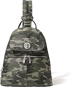 Baggallini Naples Convertible Backpack - Travel Sling Crossbody - 12" Nylon Handbag w/RFID & Padded Tablet Sleeve
