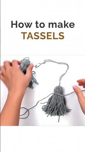 How to Make Yarn Tassels ✨