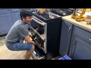 How To Easily/Safely Pull Out Cooktop Electric Stove Range Oven | Clean Behind Or Access Back Panel