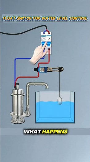 Float Switch for Water Level Control ⚡️💡 #waterlevelcontroller #floatswitch #electricalwork