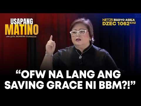 OFW NA LANG ANG NAGLILIGTAS SA EKONOMIYA?
