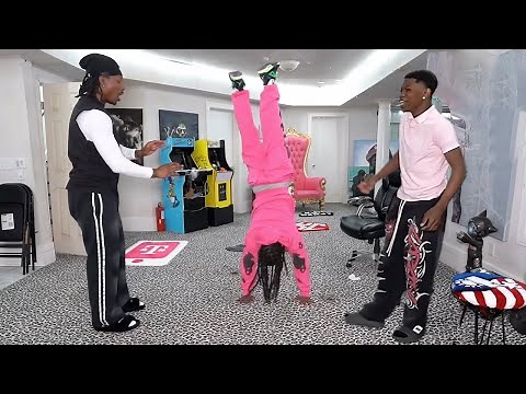 Duke Dennis attempts to teach Kai Cenat & RaKai on how to do a backflip!