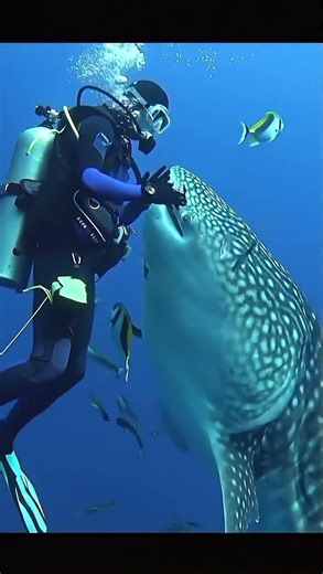 “Why do divers enter the ocean backward, even when waves hit their heads?#OceanFacts#DivingFacts