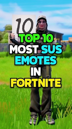 Top 10 MOST SUS Emotes In Fortnite #fortnite | bring it around fortnite