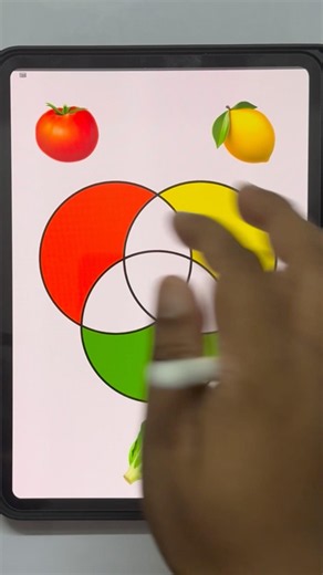 Satisfying emoji mixing color art