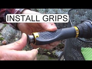 INSTALL FIXED BICYCLES ERGONOMIC HANDLEBAR GRIPS