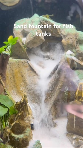 Watch Sand Flow Like a Waterfall in Aquarium 🐟 #aquarium #fishtank #fish #diy #relaxing #ytshorts