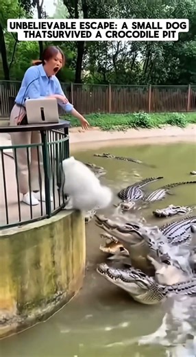 Unbelievable Escape: A Small Dog That Survived a Crocodile Pit