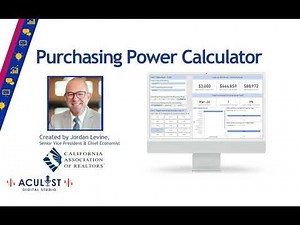 C.A.R.’s Purchasing Power Calculator Helps Determine What Buyers Can Spend on a Home