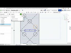 Creating a domino in OnShape PC/Mac