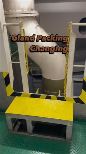 Valve gland packing changing .. #ship #valve #trending #viral #telugu