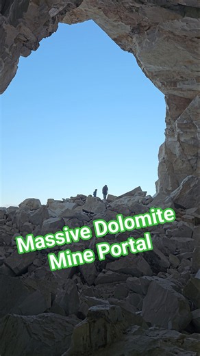 Dolomitic Marble Mine in Owens Valley: Massive Mine!!!!