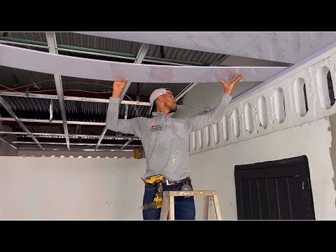 Complete tutorial on how to glue a PVC ceiling using facial methods.