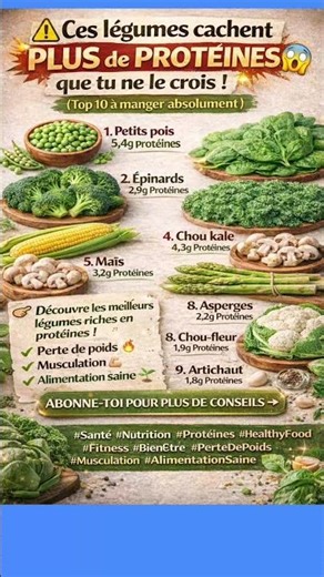 ❌ STOP ! Tu ignores ces légumes ULTRA riches en protéines 😱 (Erreur que tout le monde fait)