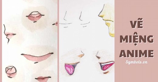 Vẽ Miệng Anime Nữ Nam: Cách Vẽ & 69+ Hình Môi Anime Đơn Giản Cute