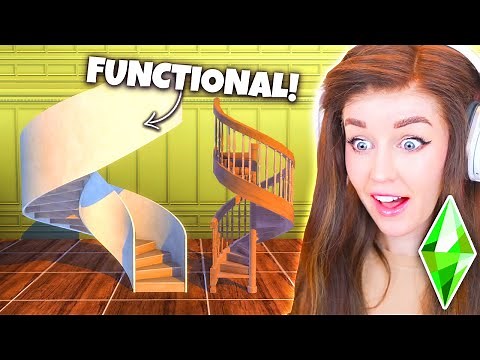 we finally have *FUNCTIONAL* proper spiral staircases in The Sims 4...