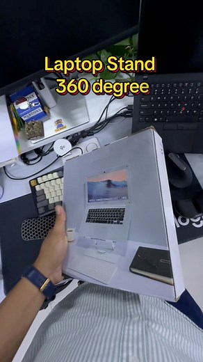 1.4K views · 11 reactions | Unboxing Laptop Stand 360 degree #laptop #stand #360degree #computer #desk | Rothnak | Facebook