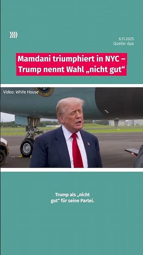 Mamdani triumphiert in New York Ctiy – Trump nennt Wahl „nicht gut“