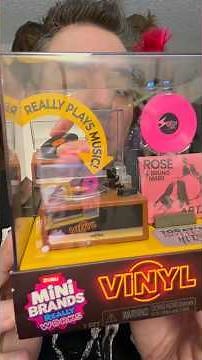 @MiniBrands_ZURU Vinyl Player! Plays Real Mini Vinyls! 🎶#minibrands #minibrandsvinyl #vinyl #rose