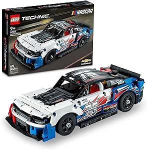LEGO Technic NASCAR Next Gen Chevrolet Camaro ZL1 Building Set 42153 - Authentically Designed Model Car and Toy Racing Vehicle Kit, Collectible Race Car Display for Boys, Girls, and Teens Ages 9+