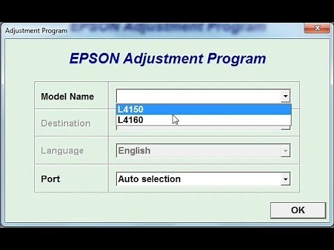 Reset Impressora Epson L4150 - L4160