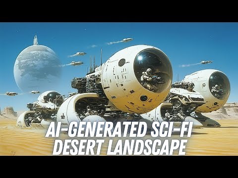 Futuristic Sci-Fi Desert Landscapes | Syd Mead-Inspired Dune Worlds | AI-Generated Sci-Fi World