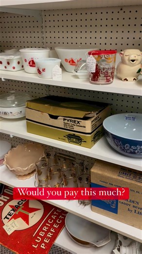 268K views · 1.4K reactions | Pyrex Golden Tulip Casserole in box. Would you pay this much? #vintagepyrexforsale | Part-Time Pickers | Facebook
