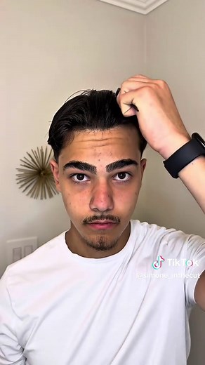 Slick Back Middle Part Hairstyle Tutorial