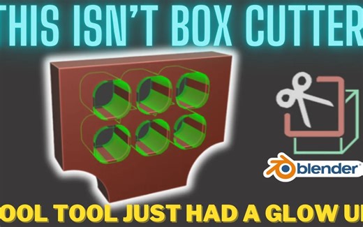 iBlender插件 Blender 内置布尔工具 / Carver 得到了升级！