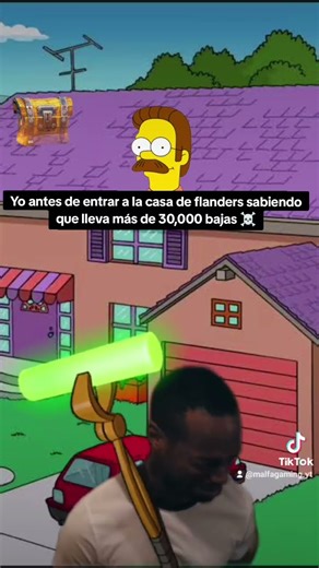 FLANDERS Pacificando FORNITE ☠️ #forniteclips #fornitememes #fornite #fornitelossimpson