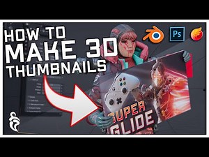 how to make 3D THUMBNAILS in blender. pt1