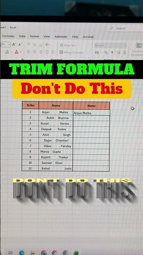 The #1 Excel Hidden Trick to Master Data Cleanup & Remove Extra Spaces in Seconds