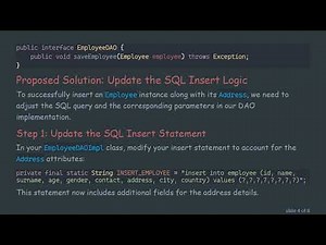 How to Efficiently Use Aggregation with Spring JDBC for Inserting Data into a Database