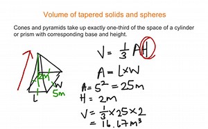 Volume Of Tapered Solids And Spheres | Educreations