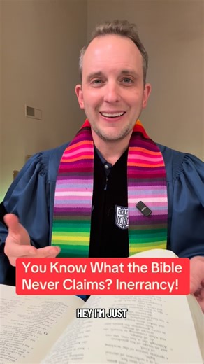 You Know What the Bible Never Claims? Inerrancy! #progressivechristianity #scripture #christianity #faith | Rev. Dr. Caleb J Lines