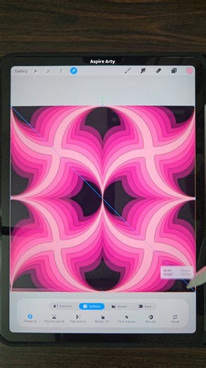 Aspire Arty on Instagram: "New Papercut Seamless Pattern #procreate #art #ipad #pencil #apple"