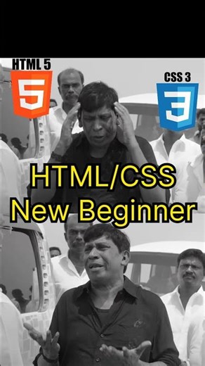 Html CSS beginner struggling scenario in tamil 😂😂 #html #css