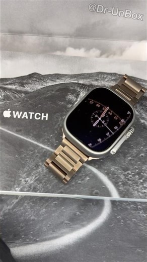 Apple Watch Ultra 2 Unboxing with SANDMARC GOLD Titanium Bracelet💛 #shorts #trending #apple #viral