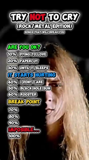 TRY NOT TO CRY – Rock & Metal Edition #metal #rock #tryNotToCry #emotionalSongs #musicchallenge