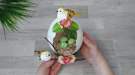 Překrásné velikonoční vajíčko s opeřenými nájemníky. Vyrobte si parádní dekoraci na parapet | Tipy za hubičku | Stream